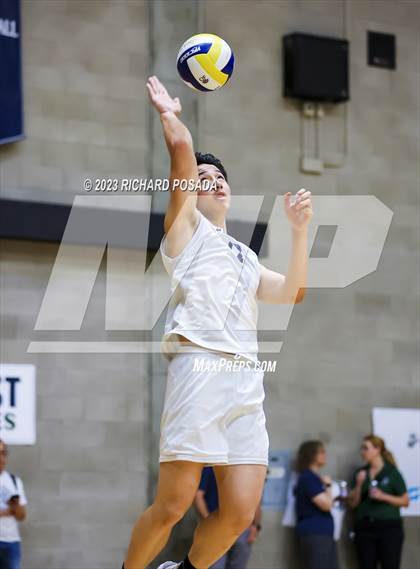 Thumbnail 3 in Clovis @ Clovis East (CIF Norcal Boys VB Regional Final- Division 1) photogallery.