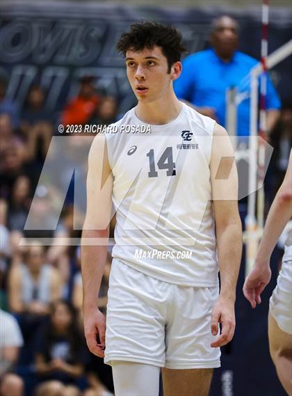Thumbnail 2 in Clovis @ Clovis East (CIF Norcal Boys VB Regional Final- Division 1) photogallery.