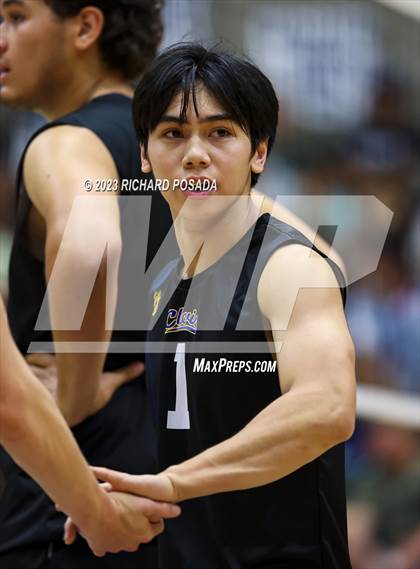 Thumbnail 3 in Clovis @ Clovis East (CIF Norcal Boys VB Regional Final- Division 1) photogallery.