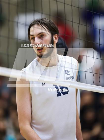 Thumbnail 2 in Clovis @ Clovis East (CIF Norcal Boys VB Regional Final- Division 1) photogallery.