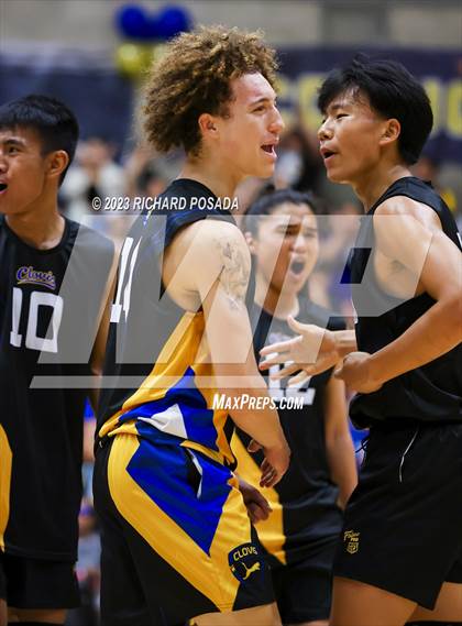 Thumbnail 1 in Clovis @ Clovis East (CIF Norcal Boys VB Regional Final- Division 1) photogallery.