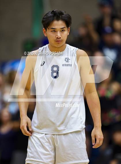 Thumbnail 3 in Clovis @ Clovis East (CIF Norcal Boys VB Regional Final- Division 1) photogallery.