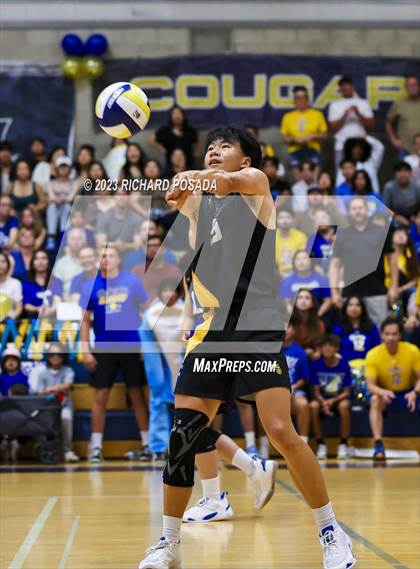 Thumbnail 3 in Clovis @ Clovis East (CIF Norcal Boys VB Regional Final- Division 1) photogallery.