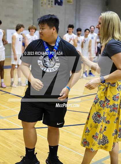 Thumbnail 2 in Clovis @ Clovis East (CIF Norcal Boys VB Regional Final- Division 1) photogallery.