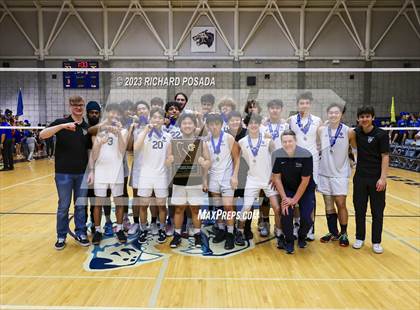 Thumbnail 3 in Clovis @ Clovis East (CIF Norcal Boys VB Regional Final- Division 1) photogallery.