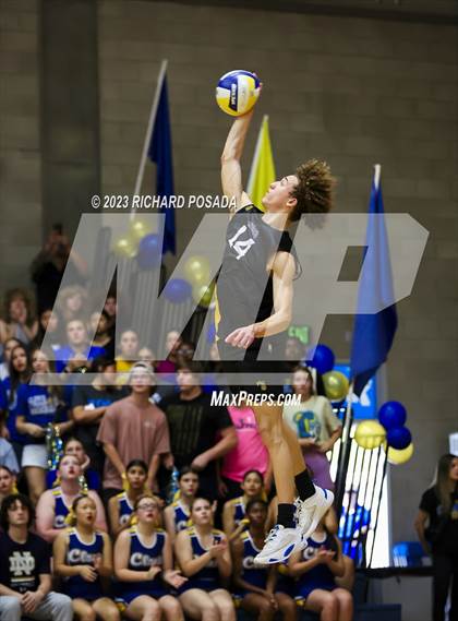 Thumbnail 1 in Clovis @ Clovis East (CIF Norcal Boys VB Regional Final- Division 1) photogallery.