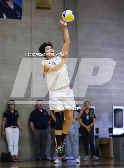 Thumbnail 2 in Clovis @ Clovis East (CIF Norcal Boys VB Regional Final- Division 1) photogallery.