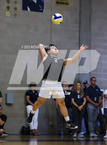 Thumbnail 1 in Clovis @ Clovis East (CIF Norcal Boys VB Regional Final- Division 1) photogallery.