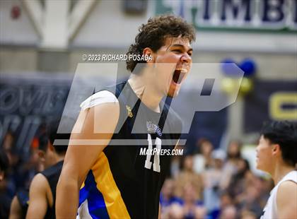 Thumbnail 2 in Clovis @ Clovis East (CIF Norcal Boys VB Regional Final- Division 1) photogallery.
