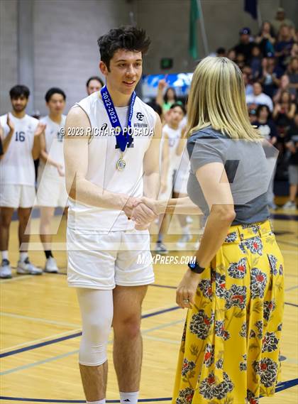 Thumbnail 1 in Clovis @ Clovis East (CIF Norcal Boys VB Regional Final- Division 1) photogallery.