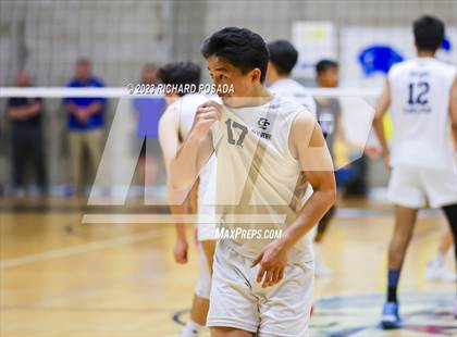 Thumbnail 3 in Clovis @ Clovis East (CIF Norcal Boys VB Regional Final- Division 1) photogallery.