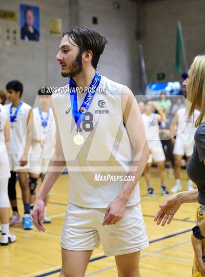 Thumbnail 2 in Clovis @ Clovis East (CIF Norcal Boys VB Regional Final- Division 1) photogallery.