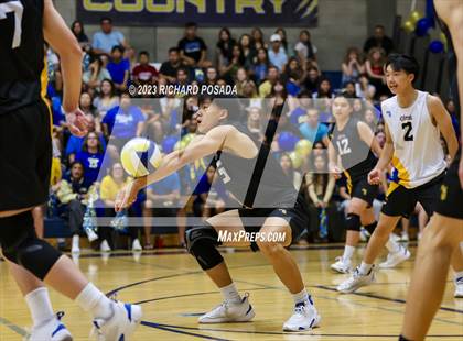 Thumbnail 3 in Clovis @ Clovis East (CIF Norcal Boys VB Regional Final- Division 1) photogallery.