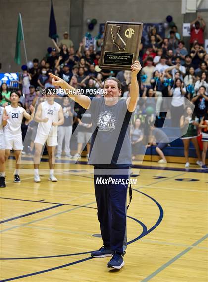 Thumbnail 2 in Clovis @ Clovis East (CIF Norcal Boys VB Regional Final- Division 1) photogallery.