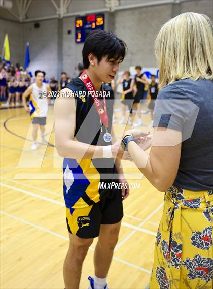 Thumbnail 2 in Clovis @ Clovis East (CIF Norcal Boys VB Regional Final- Division 1) photogallery.