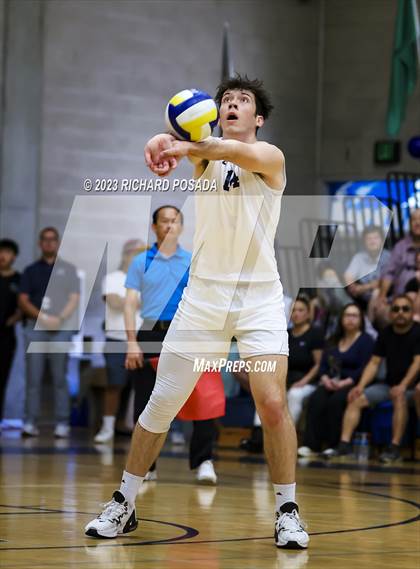 Thumbnail 3 in Clovis @ Clovis East (CIF Norcal Boys VB Regional Final- Division 1) photogallery.