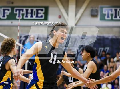 Thumbnail 1 in Clovis @ Clovis East (CIF Norcal Boys VB Regional Final- Division 1) photogallery.