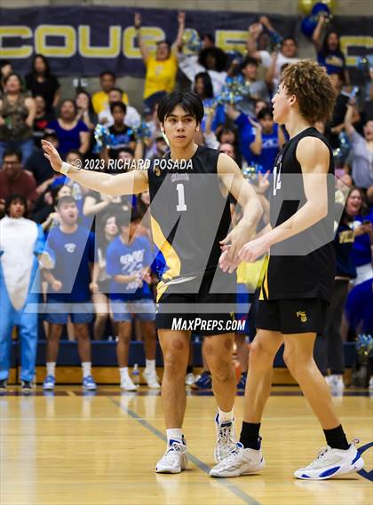 Thumbnail 2 in Clovis @ Clovis East (CIF Norcal Boys VB Regional Final- Division 1) photogallery.