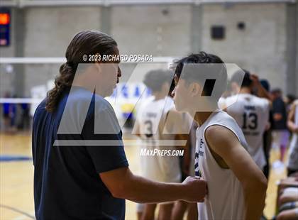 Thumbnail 2 in Clovis @ Clovis East (CIF Norcal Boys VB Regional Final- Division 1) photogallery.