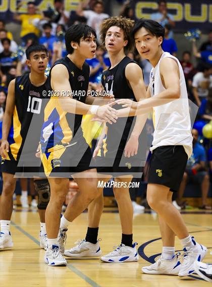Thumbnail 1 in Clovis @ Clovis East (CIF Norcal Boys VB Regional Final- Division 1) photogallery.