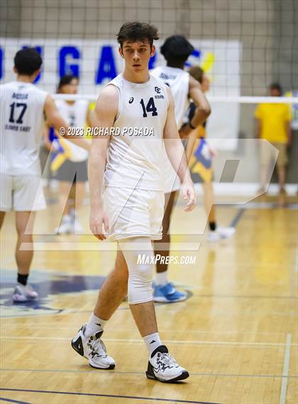 Thumbnail 1 in Clovis @ Clovis East (CIF Norcal Boys VB Regional Final- Division 1) photogallery.