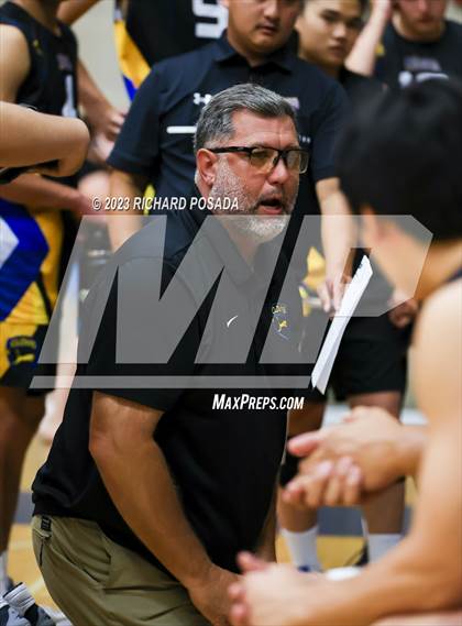 Thumbnail 2 in Clovis @ Clovis East (CIF Norcal Boys VB Regional Final- Division 1) photogallery.