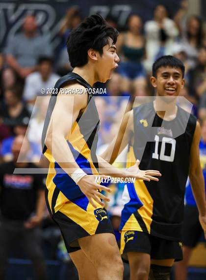 Thumbnail 1 in Clovis @ Clovis East (CIF Norcal Boys VB Regional Final- Division 1) photogallery.