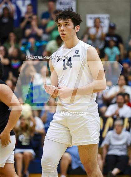 Thumbnail 1 in Clovis @ Clovis East (CIF Norcal Boys VB Regional Final- Division 1) photogallery.