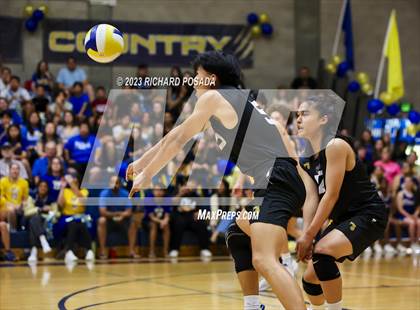 Thumbnail 1 in Clovis @ Clovis East (CIF Norcal Boys VB Regional Final- Division 1) photogallery.
