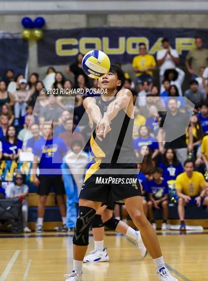 Thumbnail 2 in Clovis @ Clovis East (CIF Norcal Boys VB Regional Final- Division 1) photogallery.