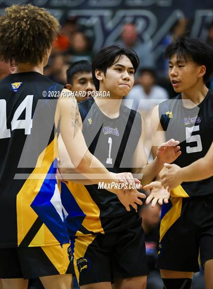 Thumbnail 3 in Clovis @ Clovis East (CIF Norcal Boys VB Regional Final- Division 1) photogallery.