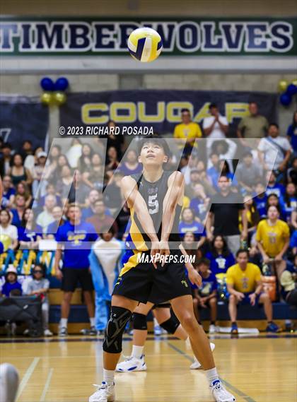 Thumbnail 1 in Clovis @ Clovis East (CIF Norcal Boys VB Regional Final- Division 1) photogallery.