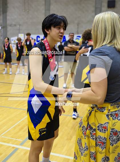 Thumbnail 2 in Clovis @ Clovis East (CIF Norcal Boys VB Regional Final- Division 1) photogallery.