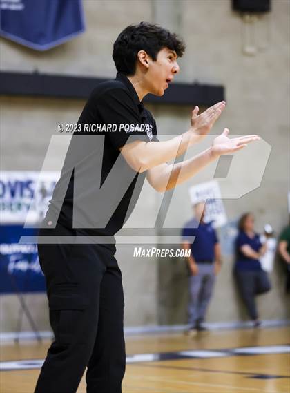 Thumbnail 2 in Clovis @ Clovis East (CIF Norcal Boys VB Regional Final- Division 1) photogallery.