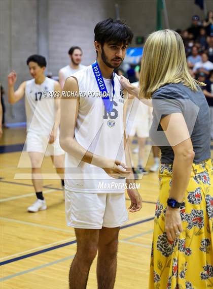 Thumbnail 3 in Clovis @ Clovis East (CIF Norcal Boys VB Regional Final- Division 1) photogallery.