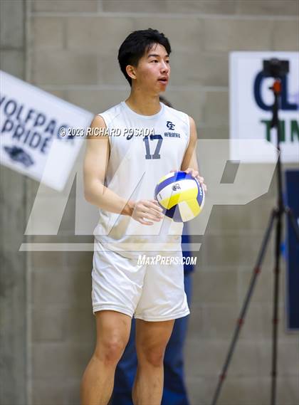 Thumbnail 2 in Clovis @ Clovis East (CIF Norcal Boys VB Regional Final- Division 1) photogallery.