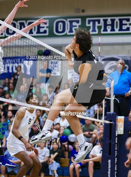 Thumbnail 1 in Clovis @ Clovis East (CIF Norcal Boys VB Regional Final- Division 1) photogallery.