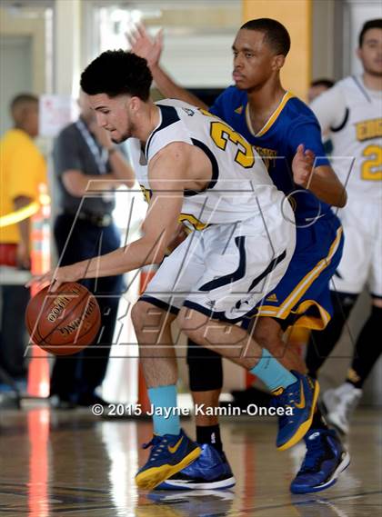 Thumbnail 3 in Rancho Christian vs. St. Bernard (CIF SS 5A Final) photogallery.