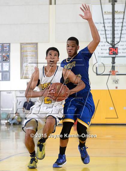Thumbnail 1 in Rancho Christian vs. St. Bernard (CIF SS 5A Final) photogallery.