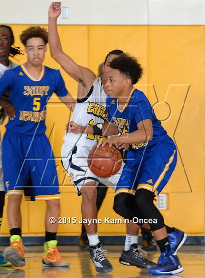 Thumbnail 1 in Rancho Christian vs. St. Bernard (CIF SS 5A Final) photogallery.