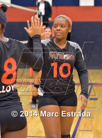 Thumbnail 3 in Calvary Christian vs. Carrollwood Day (Indian Rocks Pre-Season Varsity Tournament) photogallery.