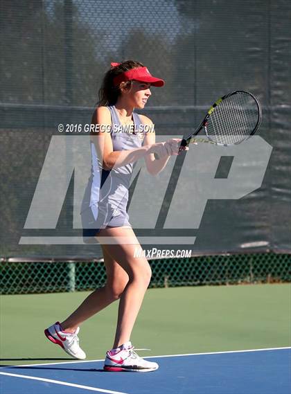 Thumbnail 3 in Amador Valley vs. St. Francis (CIF NorCal Regional Team Tennis Championships) photogallery.