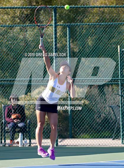 Thumbnail 3 in Amador Valley vs. St. Francis (CIF NorCal Regional Team Tennis Championships) photogallery.