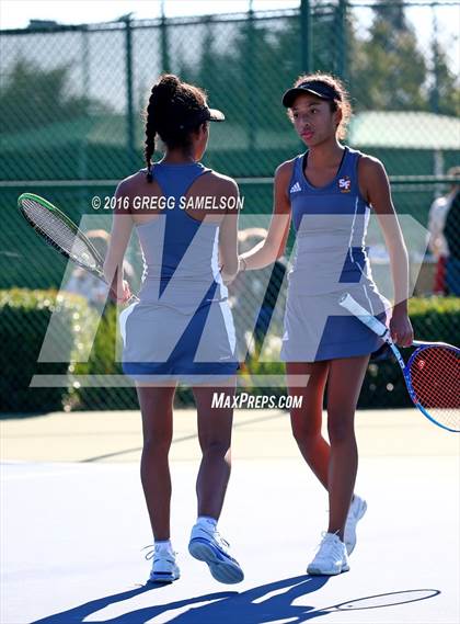Thumbnail 1 in Amador Valley vs. St. Francis (CIF NorCal Regional Team Tennis Championships) photogallery.