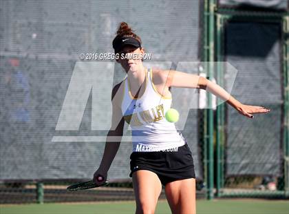 Thumbnail 3 in Amador Valley vs. St. Francis (CIF NorCal Regional Team Tennis Championships) photogallery.