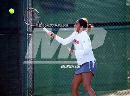 Thumbnail 3 in Amador Valley vs. St. Francis (CIF NorCal Regional Team Tennis Championships) photogallery.