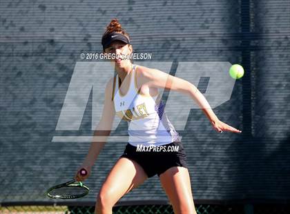 Thumbnail 3 in Amador Valley vs. St. Francis (CIF NorCal Regional Team Tennis Championships) photogallery.