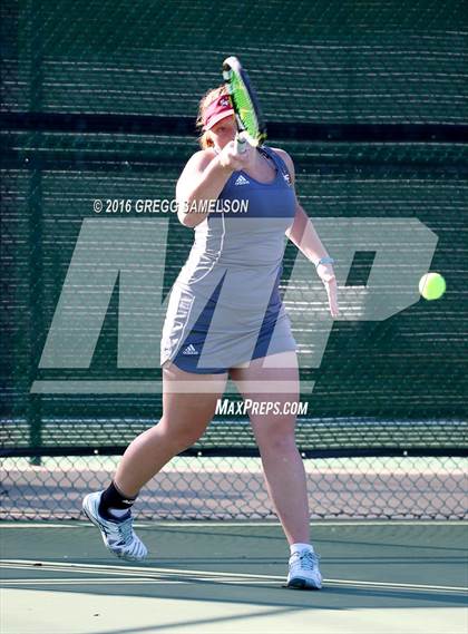 Thumbnail 3 in Amador Valley vs. St. Francis (CIF NorCal Regional Team Tennis Championships) photogallery.