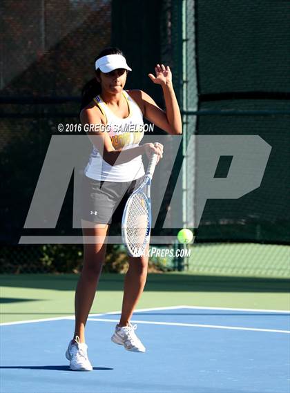 Thumbnail 3 in Amador Valley vs. St. Francis (CIF NorCal Regional Team Tennis Championships) photogallery.