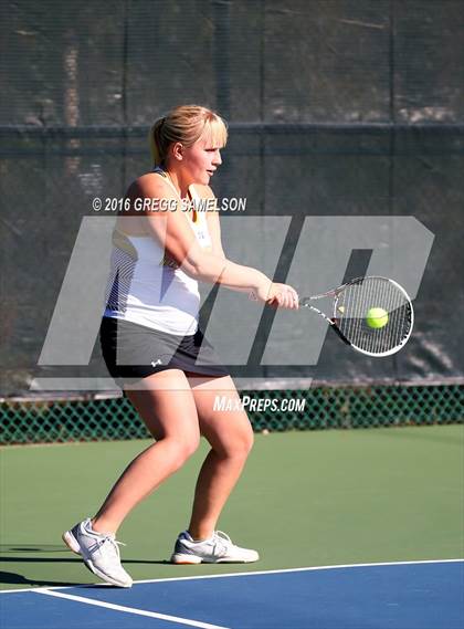 Thumbnail 2 in Amador Valley vs. St. Francis (CIF NorCal Regional Team Tennis Championships) photogallery.